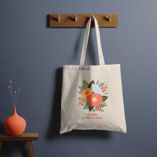 Bolso De Tela Floral feliz día de la madre