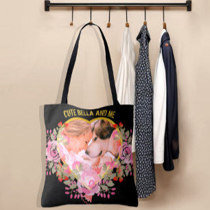 Bolso De Tela Floral Heart photo Apreciados Recuerdos