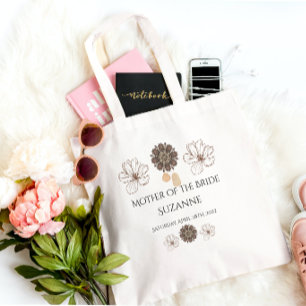 Bolso De Tela Floral Madre del Boda Bride Boho