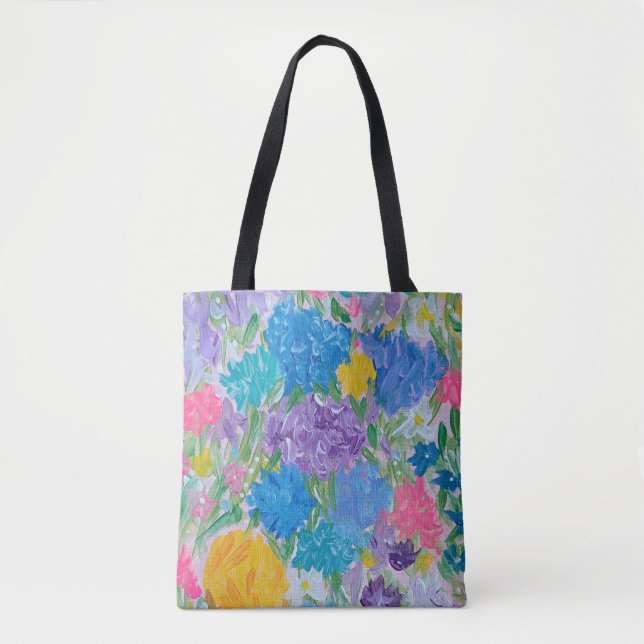Bolso De Tela Floral Majesty Tote Bag (Anverso)