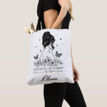 Floral Minimalista Moderna Día de la Madre Nombre