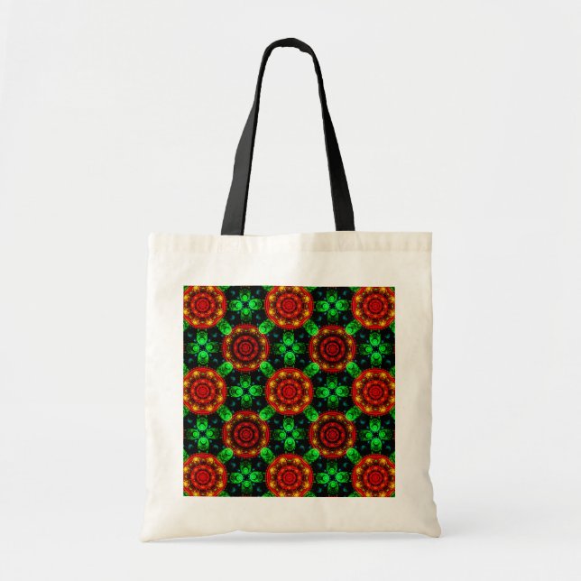 Bolso De Tela Floral Modern Boho Elegant Abstract Pattern #504 (Frente)