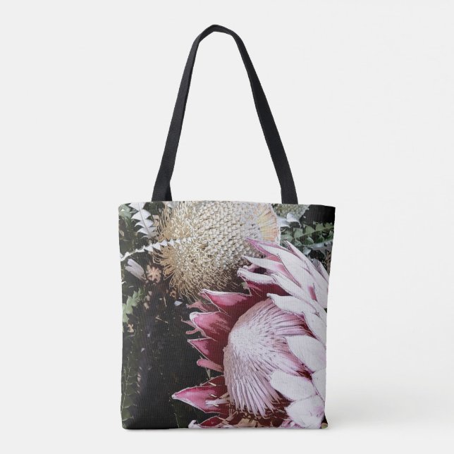 Bolso De Tela floral nativa queen protea (Reverso)
