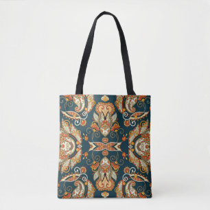Bolso De Tela Floral Paisley Bandanna: Ornamento Tradicional