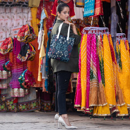 Bolso De Tela Floral pastel