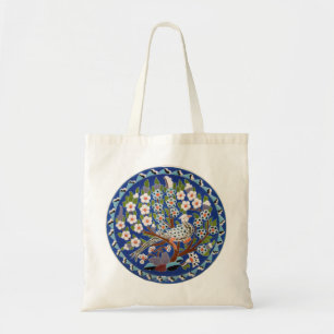 Bolso De Tela Floral Peafowl