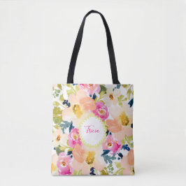 Bolso De Tela Floral Personalizado con Estilo 