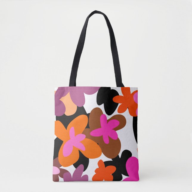 Bolso De Tela Floral pinky (Anverso)