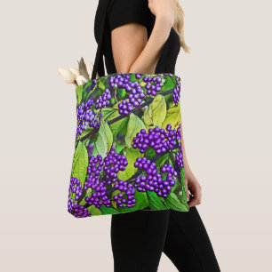 BOLSO DE TELA FLORAL/PLANTA/BELLEZA PURPLE