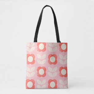 Bolso De Tela Floral retro con estilo escandinavo sin soldadura