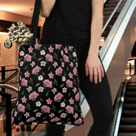 Bolso De Tela Floral rosa