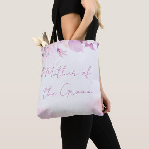 Bolso De Tela Floral suave rosa-moderna de Boho y Boda de hojas