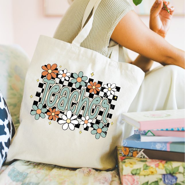 Bolso De Tela Floral Teacher Tote Bag (Floral teacher tote bag)