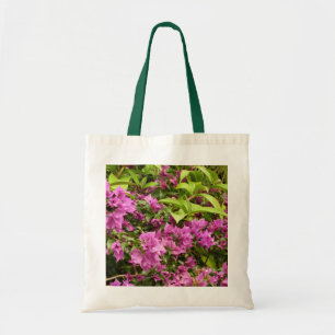 Bolso De Tela Floral Tropical Morada Bougainvillea
