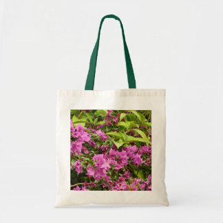Bolso De Tela Floral Tropical Morada Bougainvillea