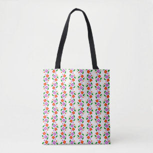 Bolso De Tela Floral Vibrante Moderno Sin Costuras Botánico Bril