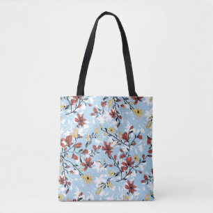 Bolso De Tela Floral Vintage: Sencillo fondo de tela.