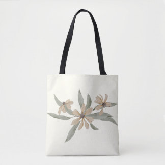 Bolso De Tela Floral White, Wildflower Tote Bag
