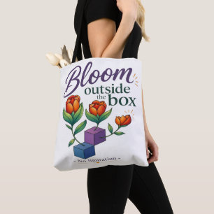 Bolso De Tela Florecer Fuera de la Caja - Sin Limitación