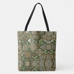 Bolso De Tela Florecimiento Celta