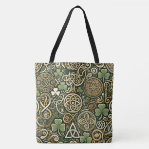 Bolso De Tela Florecimiento Celta