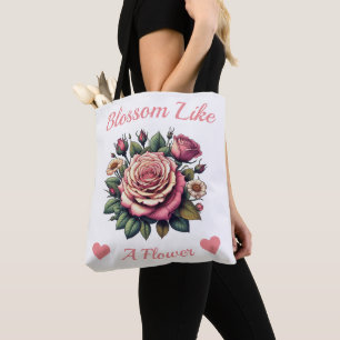 Bolso De Tela Florecimiento de la inspiración