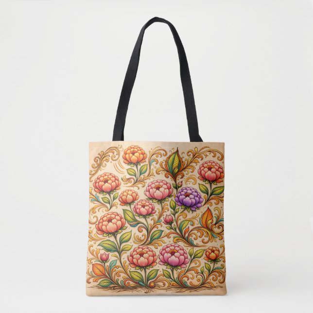 Bolso De Tela Florecimiento de Sunstream (Anverso)