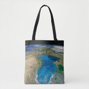 Bolso De Tela Florecimiento Del Fitoplancton Azul En El Mar Negr