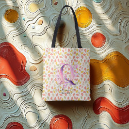 Bolso De Tela Florecimiento Encantador de Quinn - Monograma Q Fl