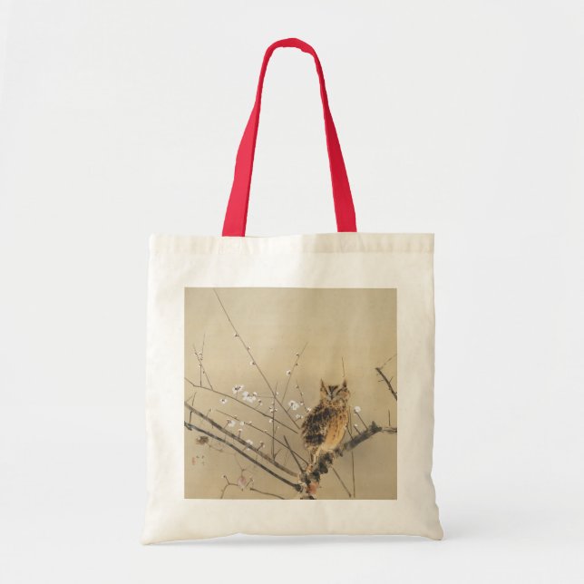 Bolso De Tela Florecimiento temprano de ciruelas por Nishimura G (Frente)