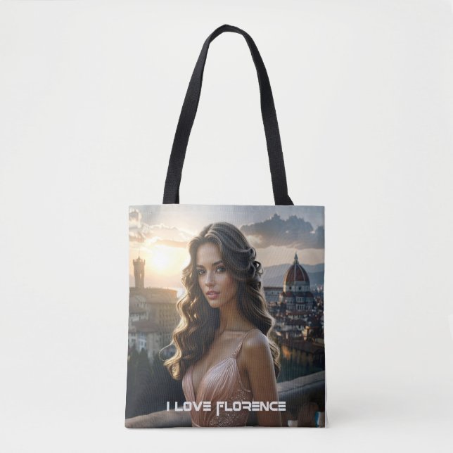 BOLSO DE TELA FLORENCIA - ITALIA (Anverso)