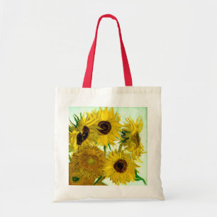 Bolso De Tela Florero con doce girasoles, Bello Artes de Van