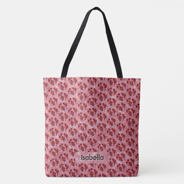 Bolso De Tela Flores (Anverso)