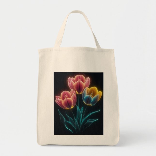 Bolso De Tela Flores (Frente)