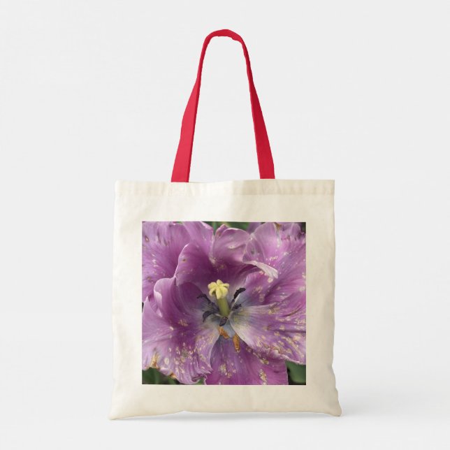 Bolso De Tela Flores  (Reverso)