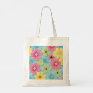 Bolso De Tela Flores
