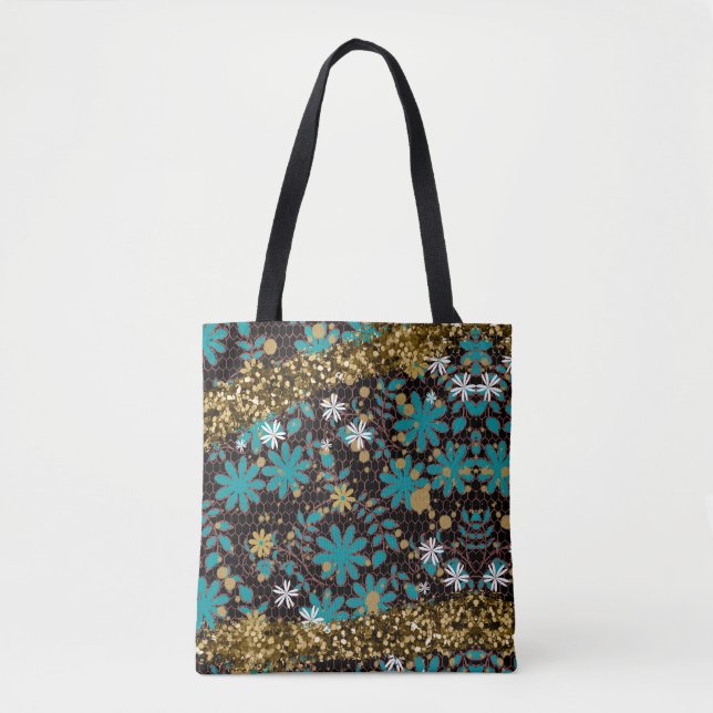 Bolso De Tela flores (Anverso)