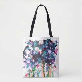 Bolso De Tela Flores