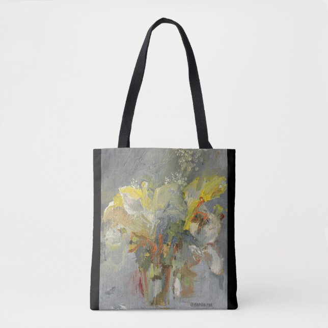 Bolso De Tela Flores (Anverso)