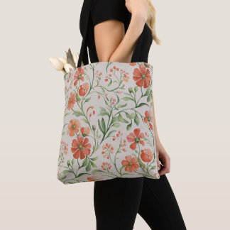 Bolso De Tela Flores 3