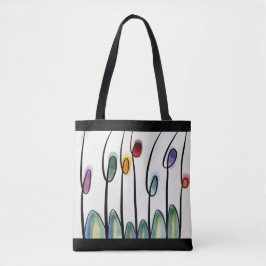 Bolso De Tela Flores abstractas de arte moderno