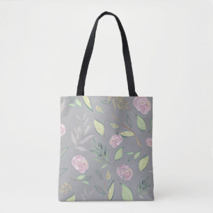 Bolso De Tela Flores acuáticas festivas 2