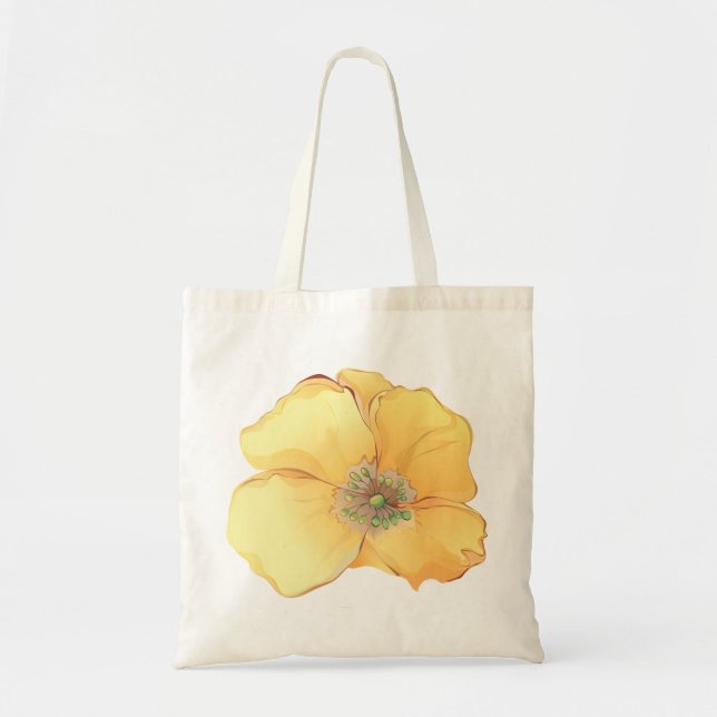 Bolso De Tela Flores acuáticas Keepsake Tote Bag (Frente)