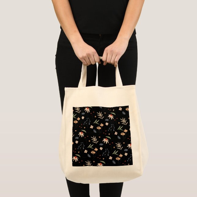 Bolso De Tela Flores acuáticas simples 1 (Anverso (producto))