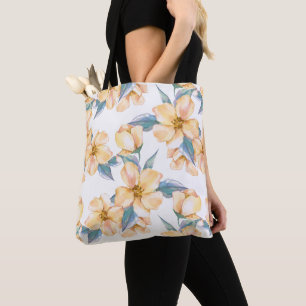 Bolso De Tela Flores amarillas. Jardín acuático 2