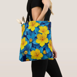 Bolso De Tela Flores amarillas - Mediterráneo