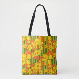 Bolso De Tela Flores amarillas Naranjas de los años 70