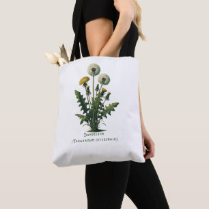 Bolso De Tela Flores amarillas vintage de diente de león