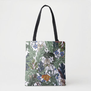 Bolso De Tela Flores, arte deco, moderno, sin costura.