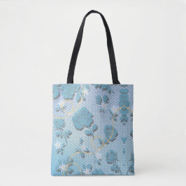 Bolso De Tela flores azules